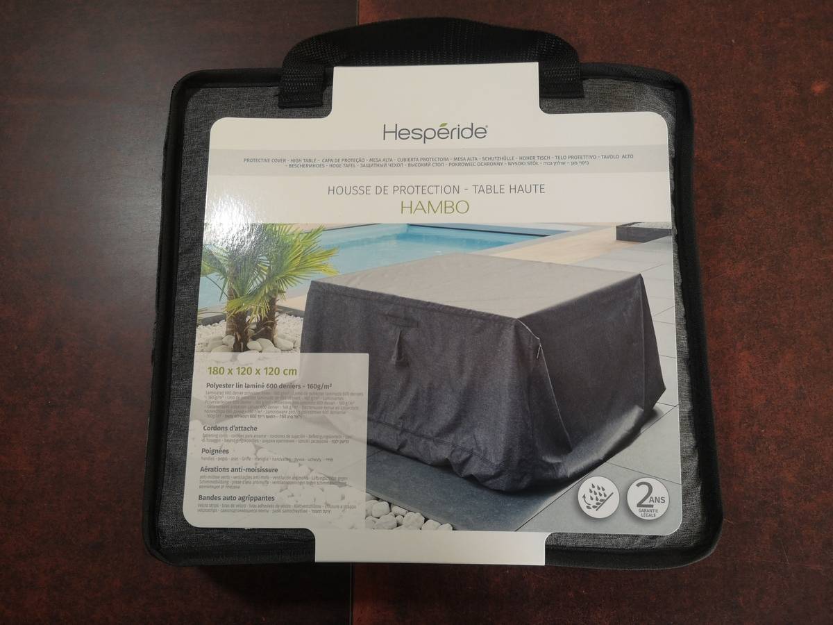 Housse de protection Hesperide Housse pour table rectangulaire extérieure Hambo L gris - 265 x Housse de protection Hesperide Housse pour table rectangulaire extérieure Hambo L gris - 265 x