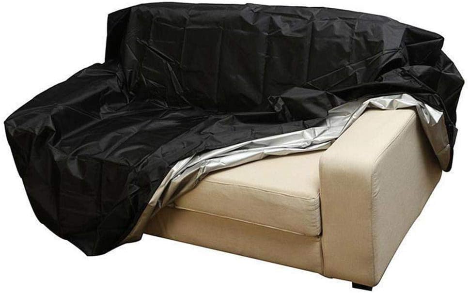 Housse de canapé 2 places imperméable et coupe-vent pour banc de patio (133 x 66 x 89 cm) - 3