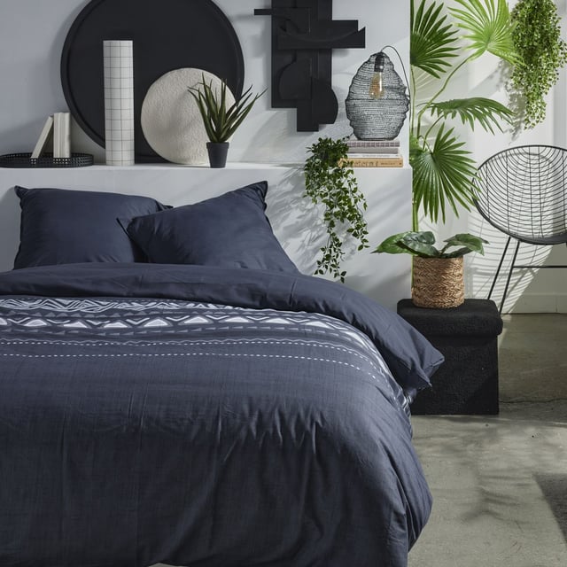 Parure de lit zippée imprimé Géométrique coton MAWIRA ALICE