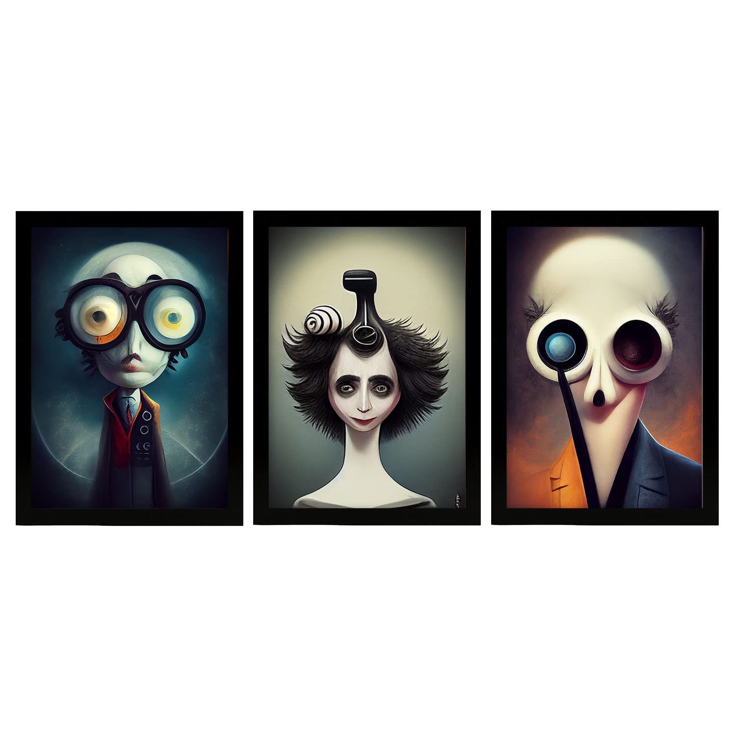 Lot De 3 Posters Scandinaves – Novembre, Neige, Nordique – Format A4 (21x29,7 Cm) – Papier 250g