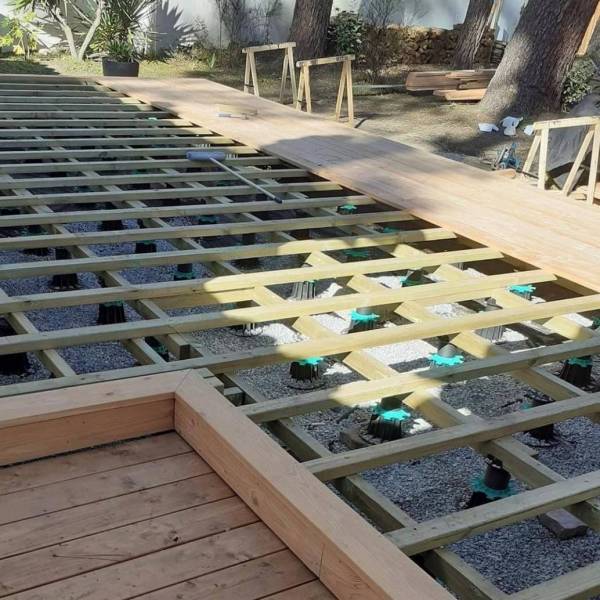 Lambourde Pin 45x70x2400mm ou 2m40 traité classe 4 vert - 3
