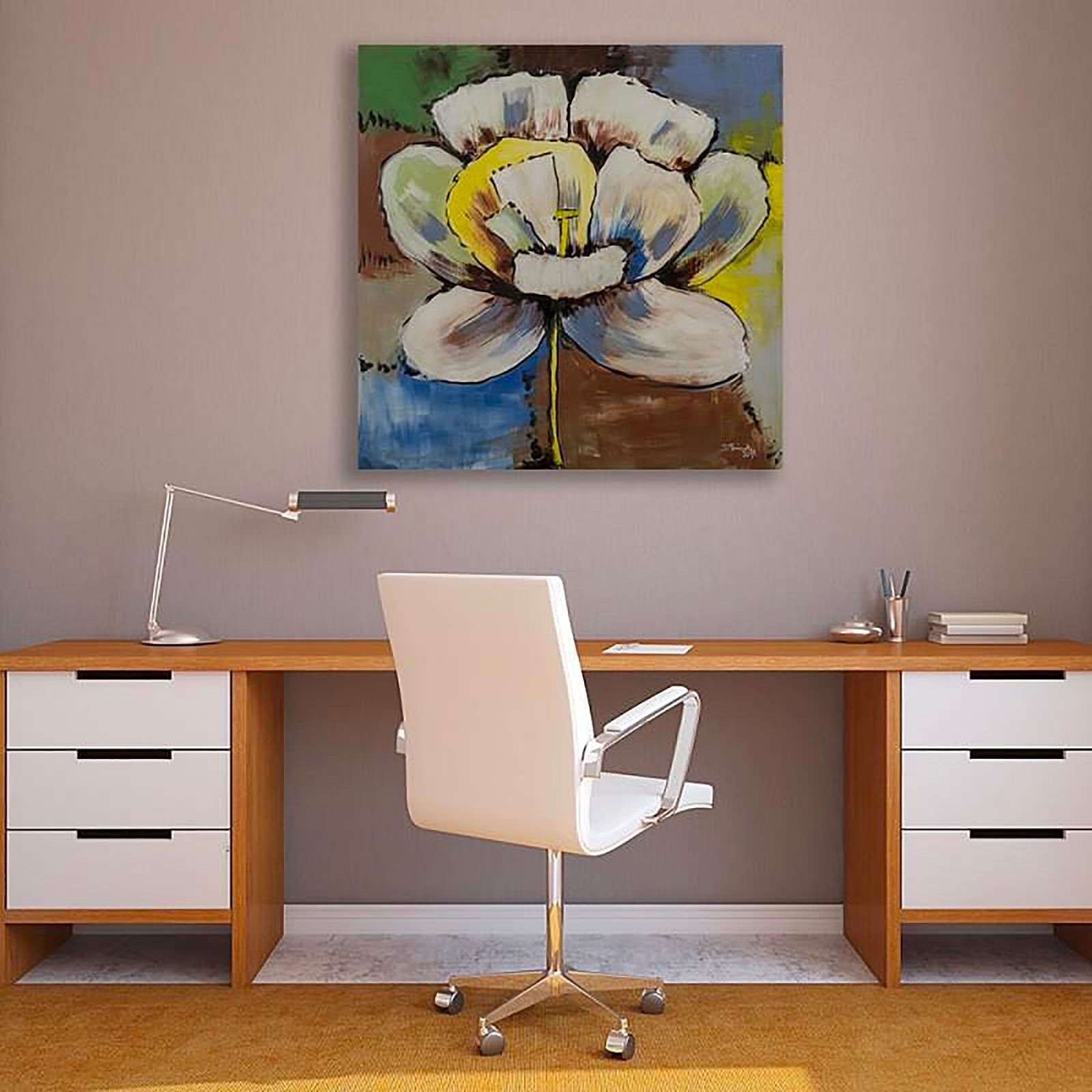 Tableau grande fleur - 60 x 60 cm - 3