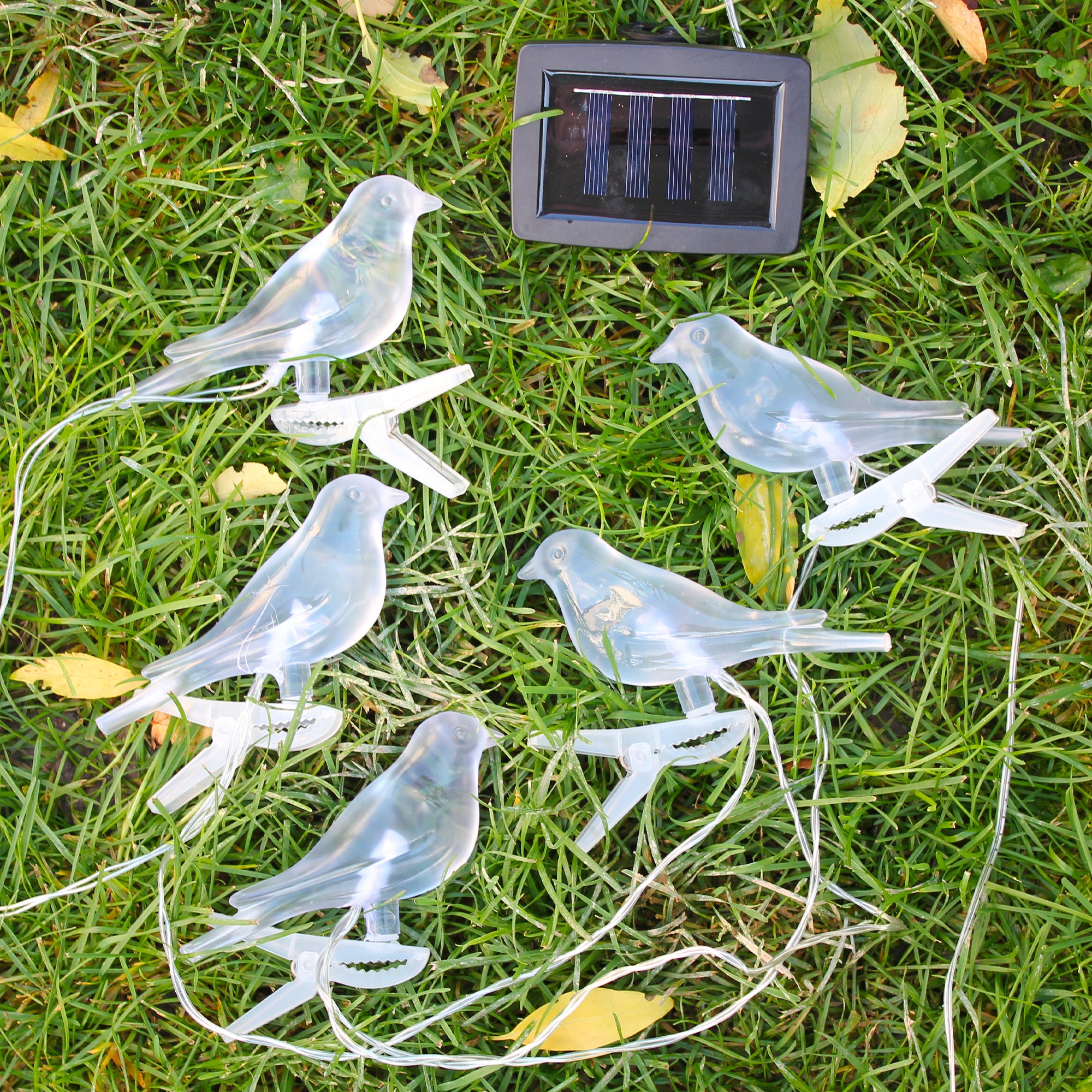 Ghirlanda luminosa uccelli solari FISHTEC 5 uccelli LED multicolore staccabili Pannello solare Decorazione giardino balcone terrazza - 7