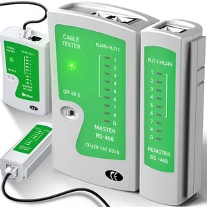 Testeur RJ45 CAT5E à CAT8 + RJ11 – Détecteur Câbles Réseau Ethernet Blindés, Garantie 5 Ans Marque Française
