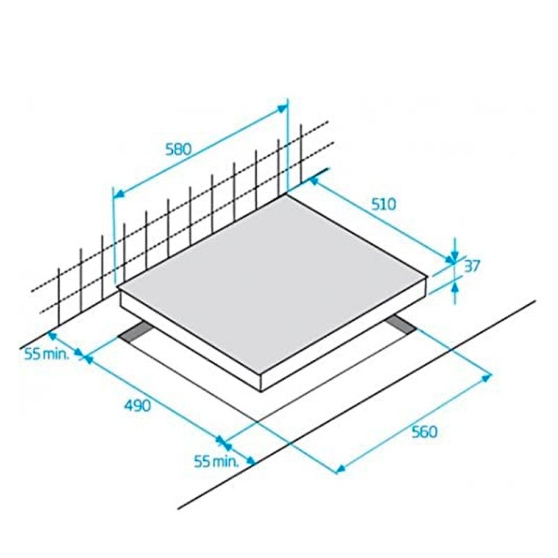 Table de cuisson vitrocéramique BEKO  HIC63402T - 4