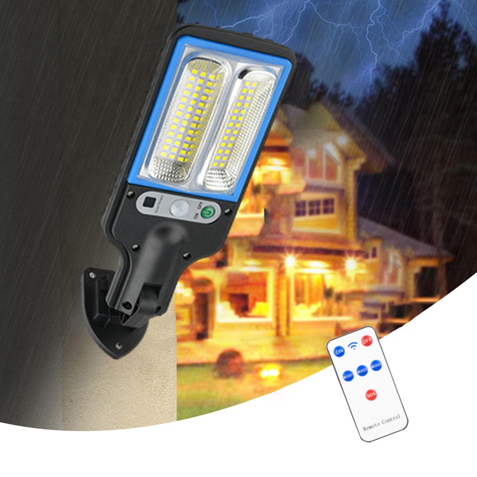 TECKNET Luci Solari Esterno, 231 Faretti Solari a Led da Esterno, 300° Super Luminoso, 3