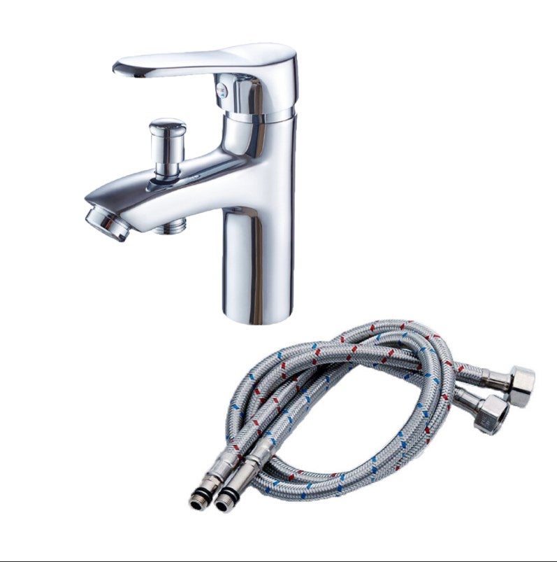 Bateria wannowo-natryskowa - Szybkie napełnianie, stop Eco-Stop - Chrom