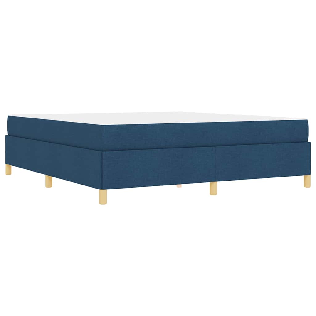 Cadre de lit en tissu bleu pour la chambre, 180 × 200 cm - 9