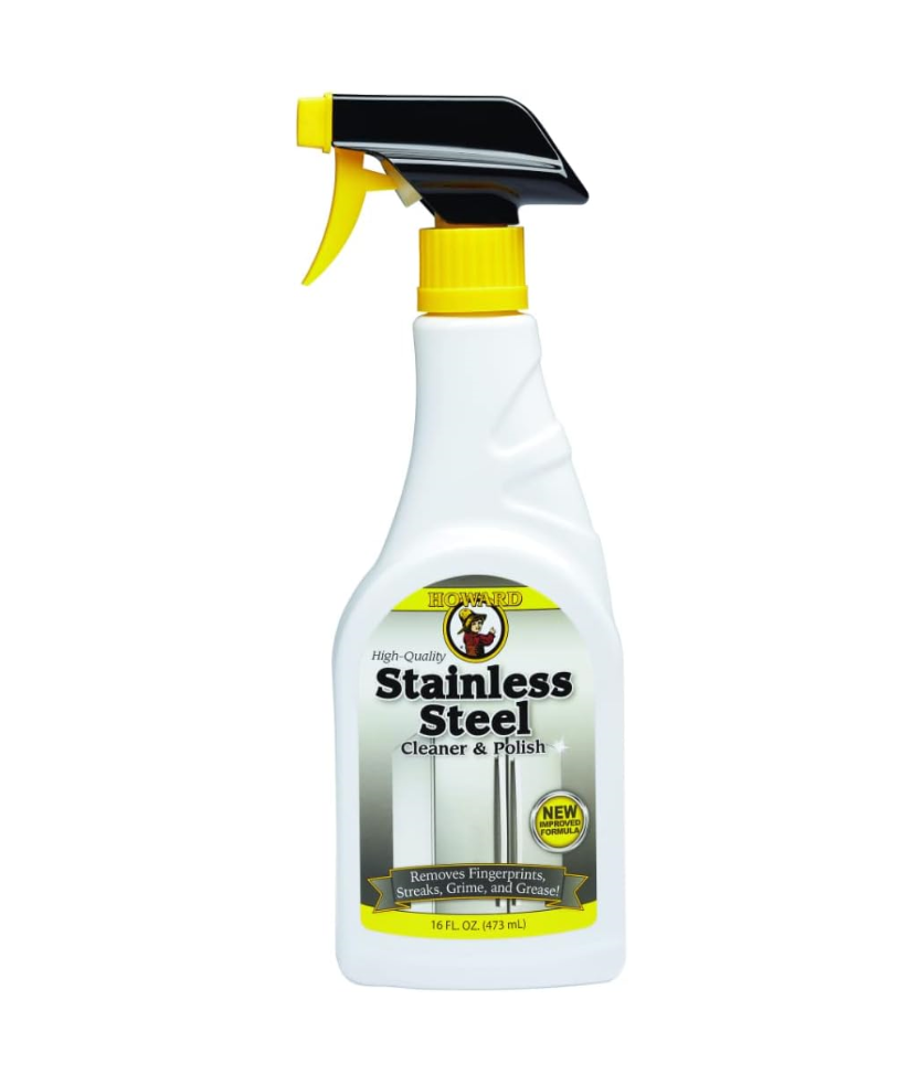 STAINLESS STEEL CLEANER 473 ML HOWARD preparat do pielęgnacji i czyszczenia stali nierdzewnej
