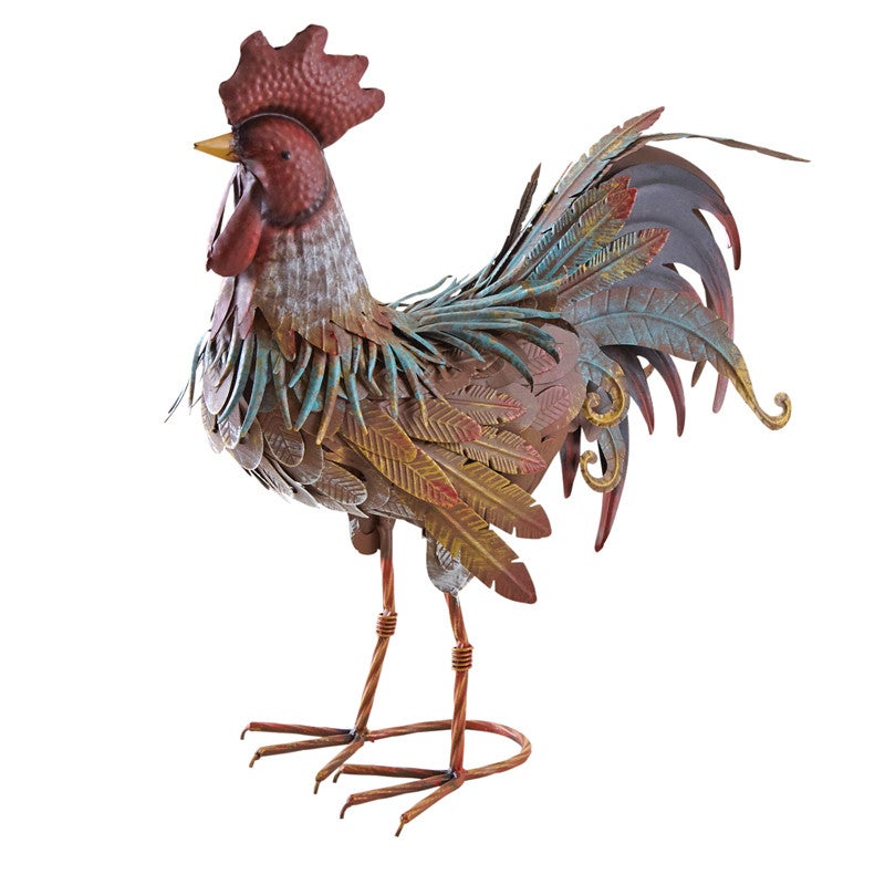 Complementi D'Arredo, Banderuola In Ferro Battuto Con Gallo Grande - 2
