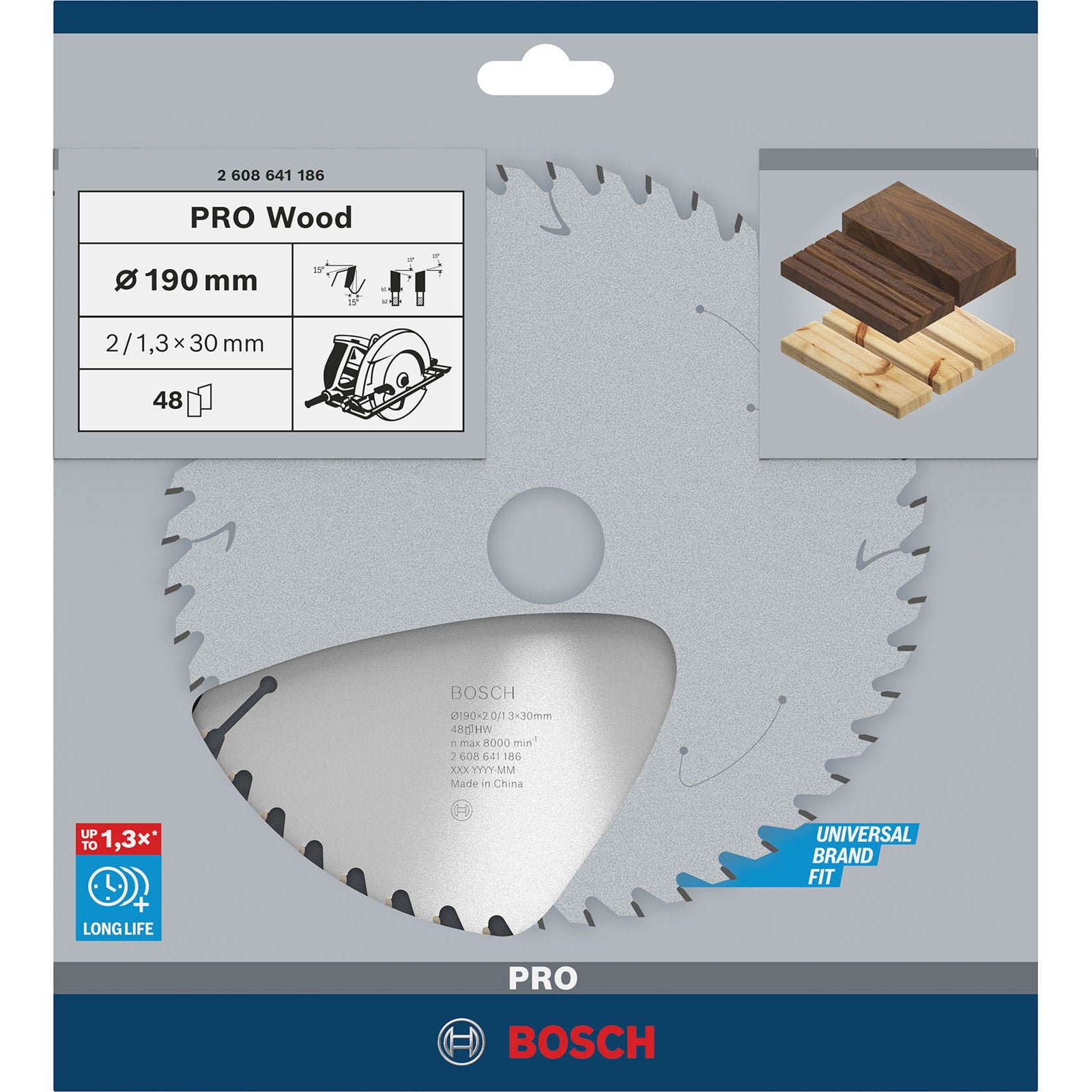 Bosch Professional - Lame Scie Circulaire Optiline Bois 190X30X2,0mm, 48D - 2608641186 - 4