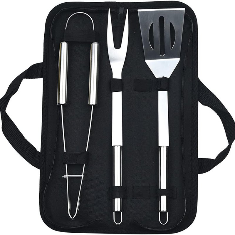 Szczypce do grilla, akcesoria do grilla, narzędzia do grilla ze stali nierdzewnej, przybory do grilla, 3 sztuki