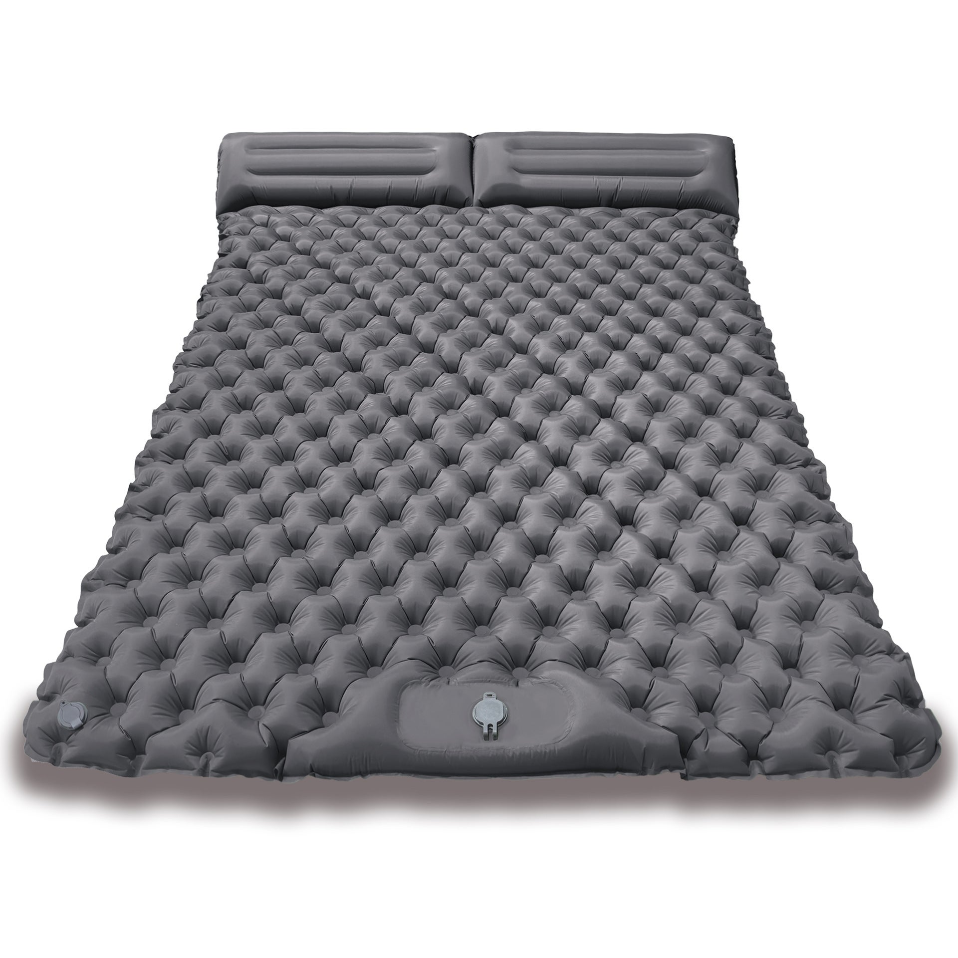 KioGro Tapis De Camping Double 120x190 Cm – Matelas Autogonflant Ultraléger Avec Pompe à Pied Et Oreiller, Parfait Pour 2 Personnes En Randonnée Ou Voyage En Van