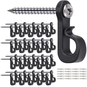 Lot De 12 Crochets à Vis,crochet Mural A Visser,Crochets à Visser E