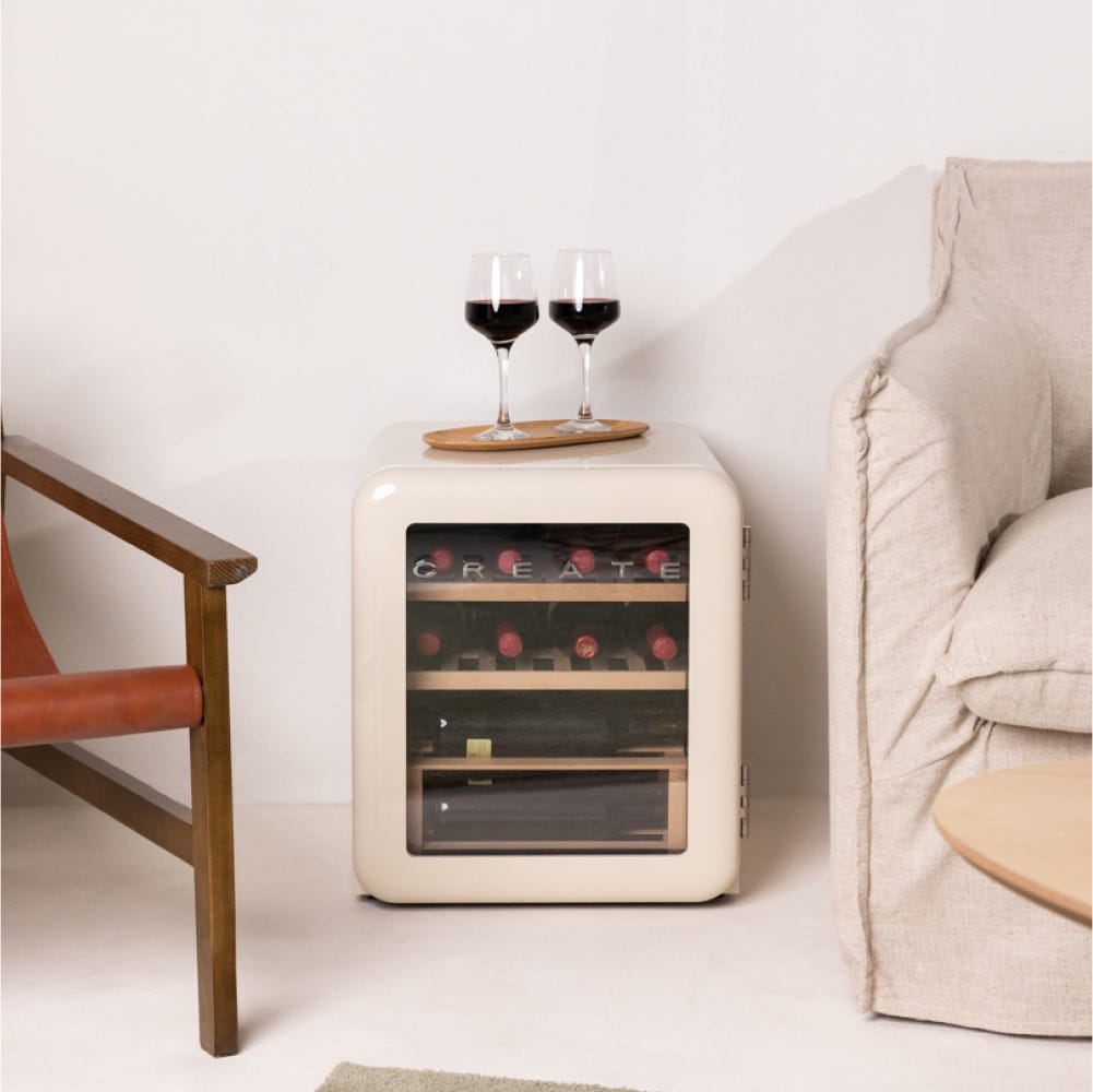 CREATE - WINECOOLER RETRO - Refroidisseur à Vin électrique De Style Retro Pour 12 45 Ou 76 Bouteilles Noir 93996976 CREATE - WINECOOLER RETRO - Refroidisseur à Vin électrique De Style Retro Pour 12 45 Ou 76 Bouteilles Noir 93996976