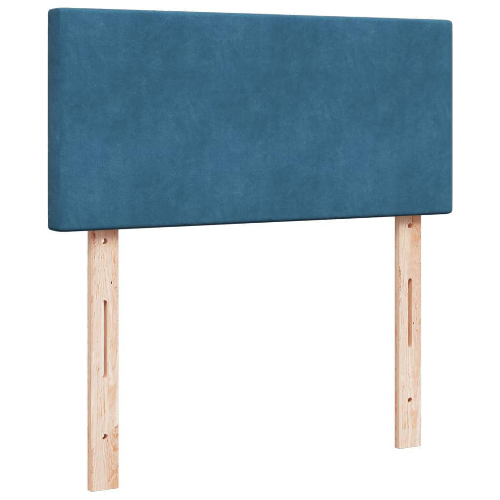 Sommier à lattes de lit avec matelas bleu 100x200 cm — COMFORTXL - 9