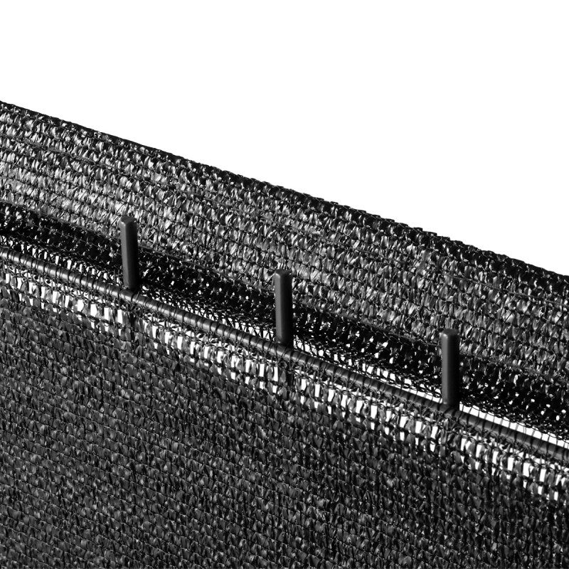Brise vue toile en rouleau haute densité Occultation très élevée (350gr/m²) H 1m03 longueur 5M - Noir - 3