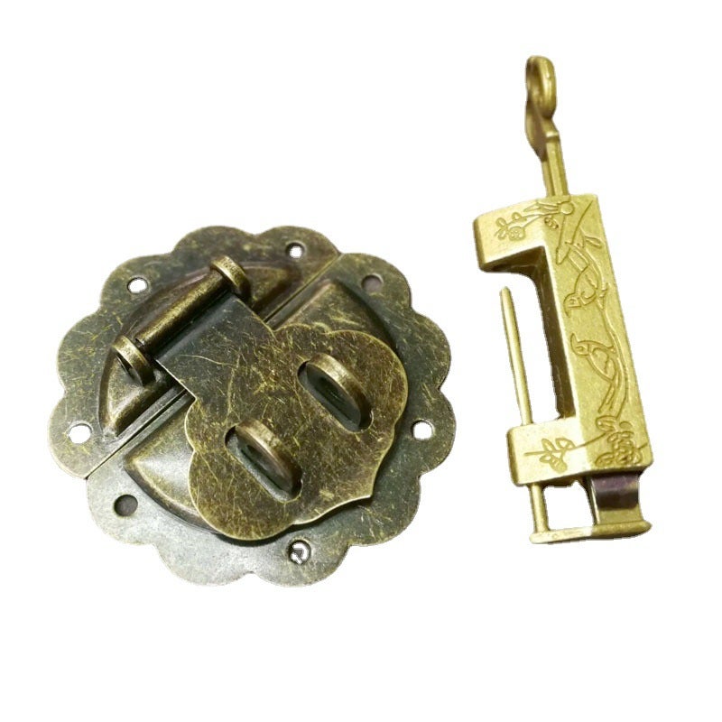 Serrure Antique Pour Boîte à Bijoux En Bois | Alliage, Dimensions 5,1x4,3 Cm | Style Rétro Avec Vis Incluses - 7