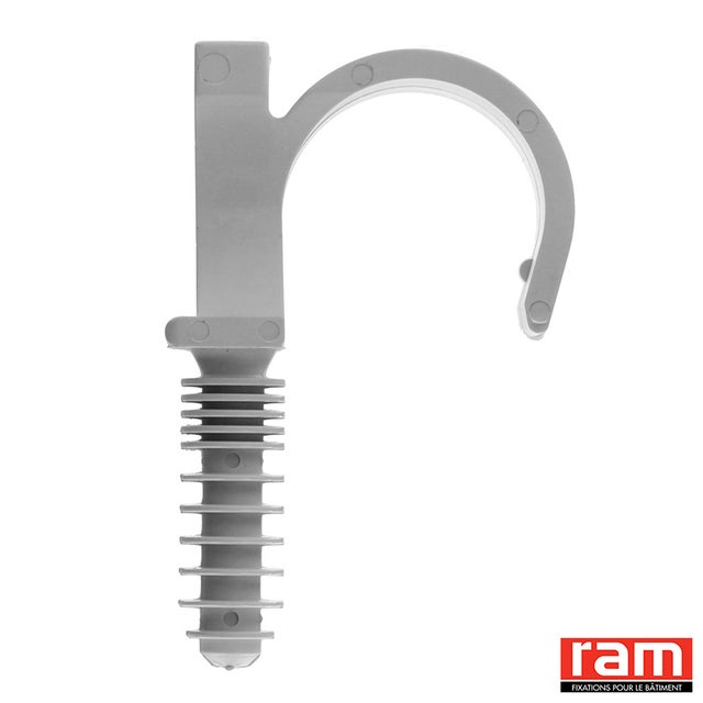 Collier cheville RAMCLIP gris simple - Diamètre : 28 - Boîte de 100