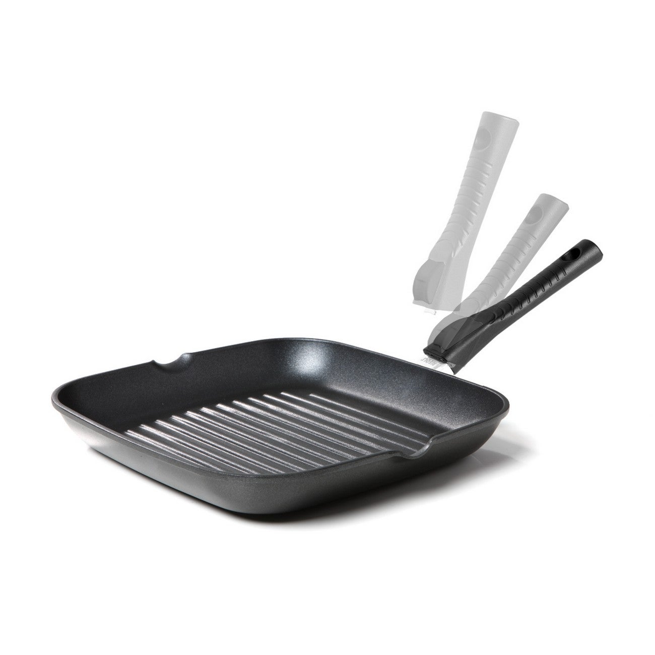 Patelnia Grillowa Optima Piekarnik, Aluminium Odlewane Ciśnieniowo, Czarny, Risolì