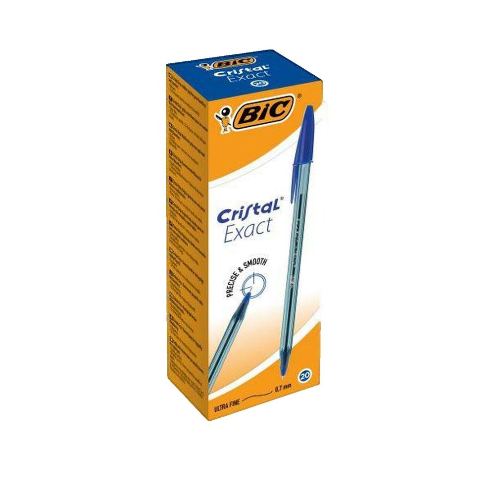 Azul Bic Cristal Original Bolígrafos De Punta Media (1,00 Mm) Con Tapón Y Capuchón A Juego - Caja De 10 (Paquete De 2) Color: ; Size: 1 Unidad (Paquete De 20); Style: Contemporáneo; - Imagen 3