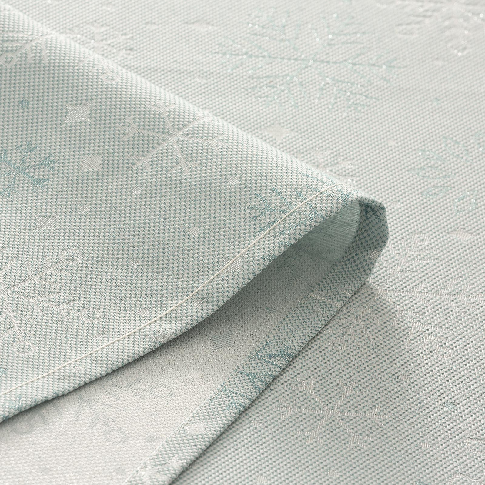 Runner da tavola natalizio in cotone jacquard acqua e argento 45x135 cm - Sparkle - 3