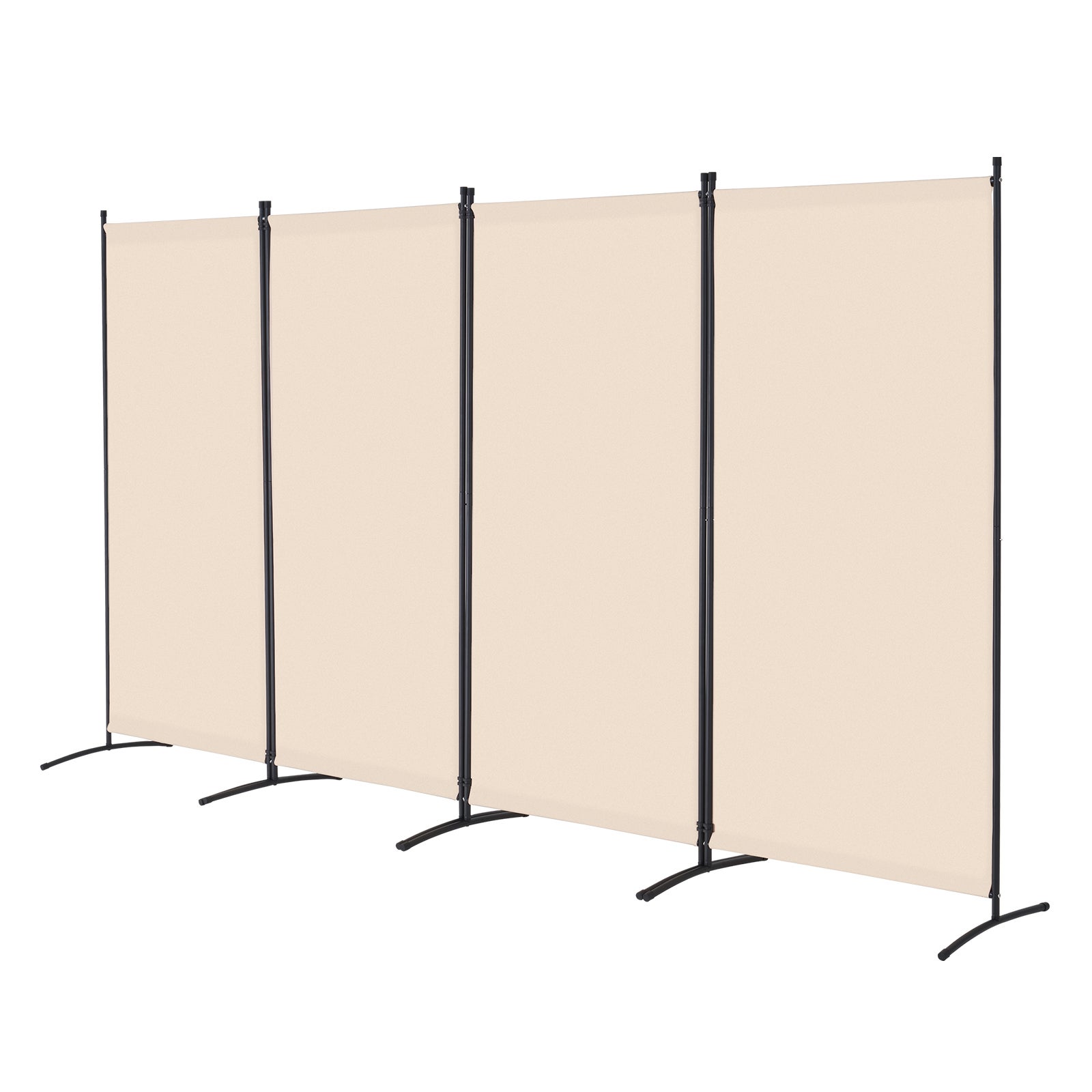 Paravent Multifonctionnel VEVOR 4 Panneaux,Cloison Séparatrice 346,4 x 184 cm,Pliable,Brise-vue Bureau,Chambre,Salon,Beige - 9