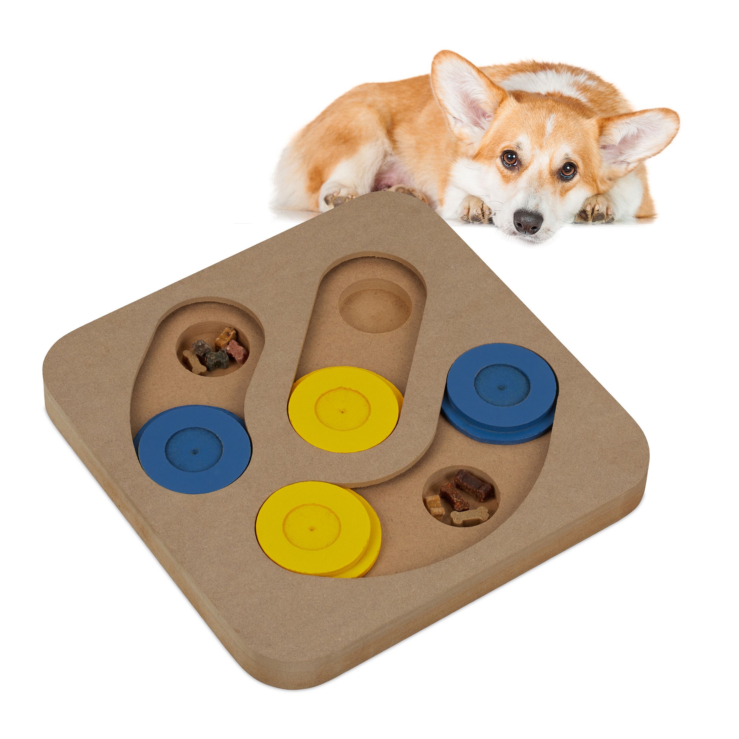 Relaxdays Juguete Inteligencia Perro, Juego Olfativo Mascota