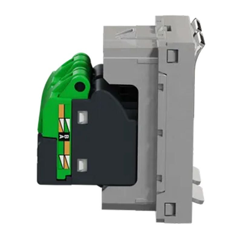 Double prise RJ45 Unica - Cat.6 STP - 2 modules - Alu - 2