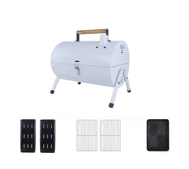 Barbecue Charbon Portable Pliable – Grill Acier Inox Camping Randonnée Pique-Nique – Ultra Léger