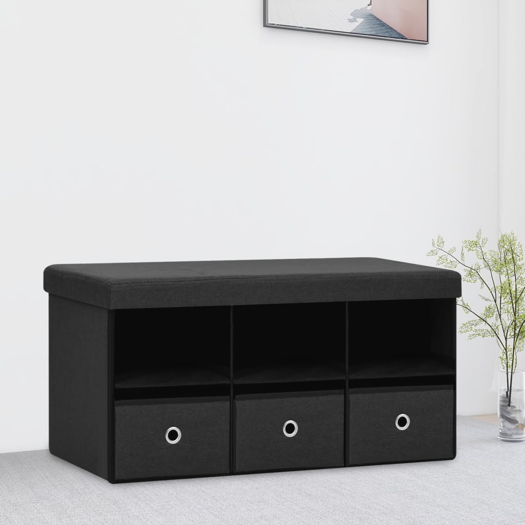 Panca Per Pianoforte Pieghevole - Seduta In Similpelle 39x29 Cm, Gambe A X Regolabili 44-50 Cm, Nera, Per Tastiere E Home Studio