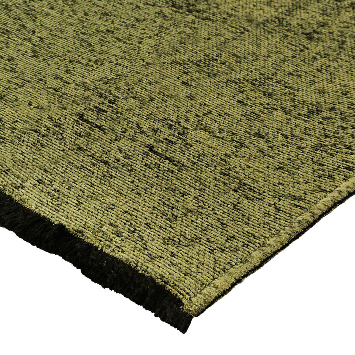 Tappeto in cotone e poliestere lavabile, tessuto piatto, verde, 160x230 - 3