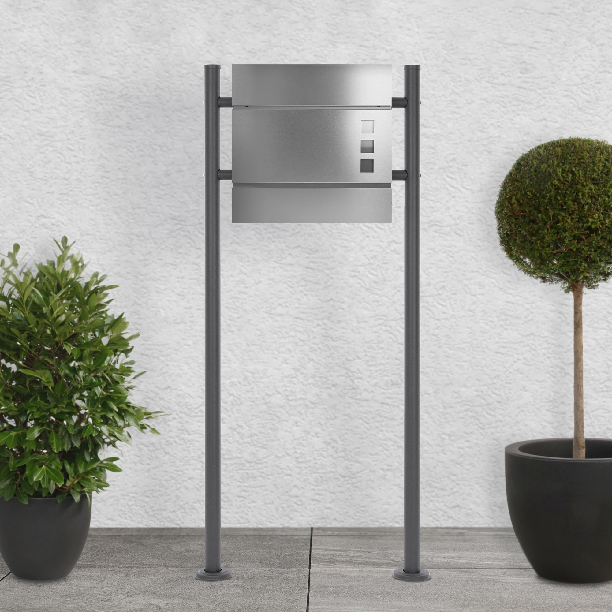 Ribaltina Per Giornali Gedotec In Acciaio Inox - Per Porte D'ingresso, Dimensioni 315x80mm - Foto 5