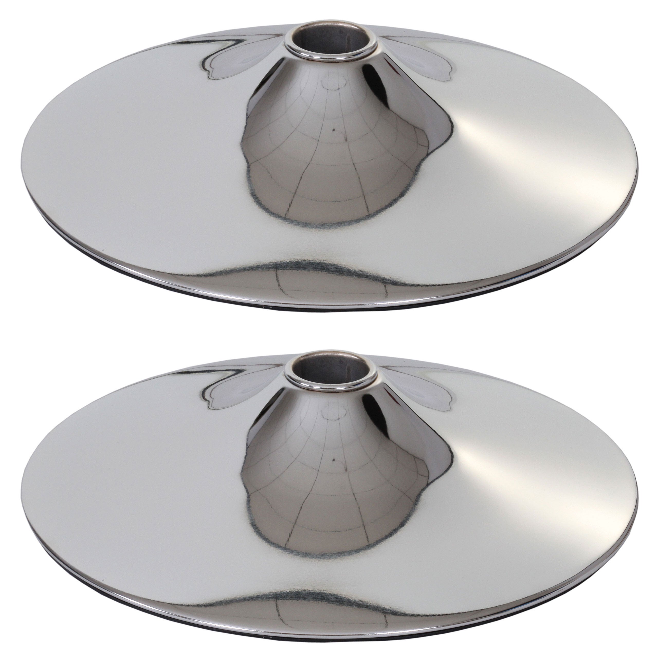 Zestaw 2 nóżek Nóżka do stołka barowego Stołek barowy Krzesło obrotowe Krzesło do jadalni, chrom ~ Ø 41 cm