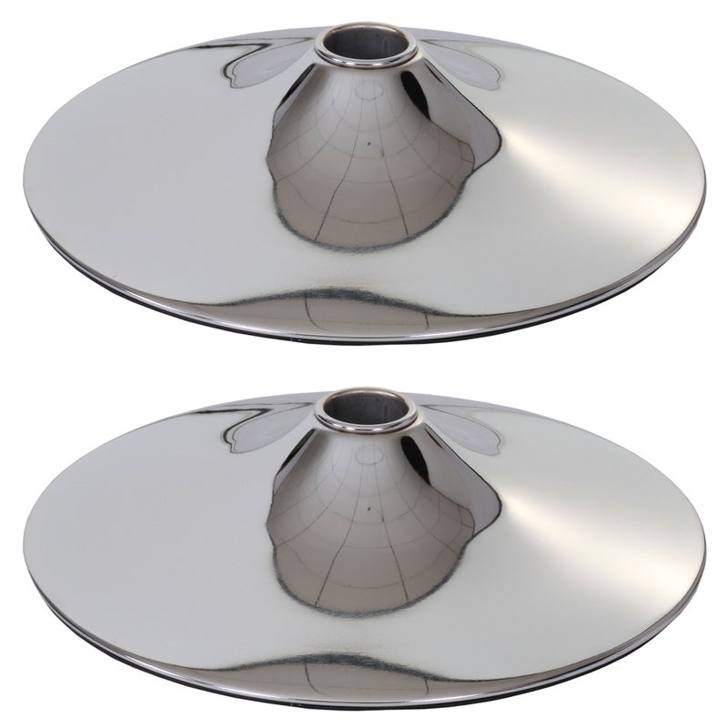 Zestaw 2 nóżek Nóżka do stołka barowego Stołek barowy Krzesło obrotowe Krzesło do jadalni, chrom ~ Ø 41 cm