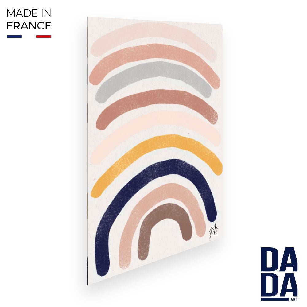 Affiche Arcenciel abstrait / 60x80cm / Fabriqué en France / DADA ART Leroy Merlin