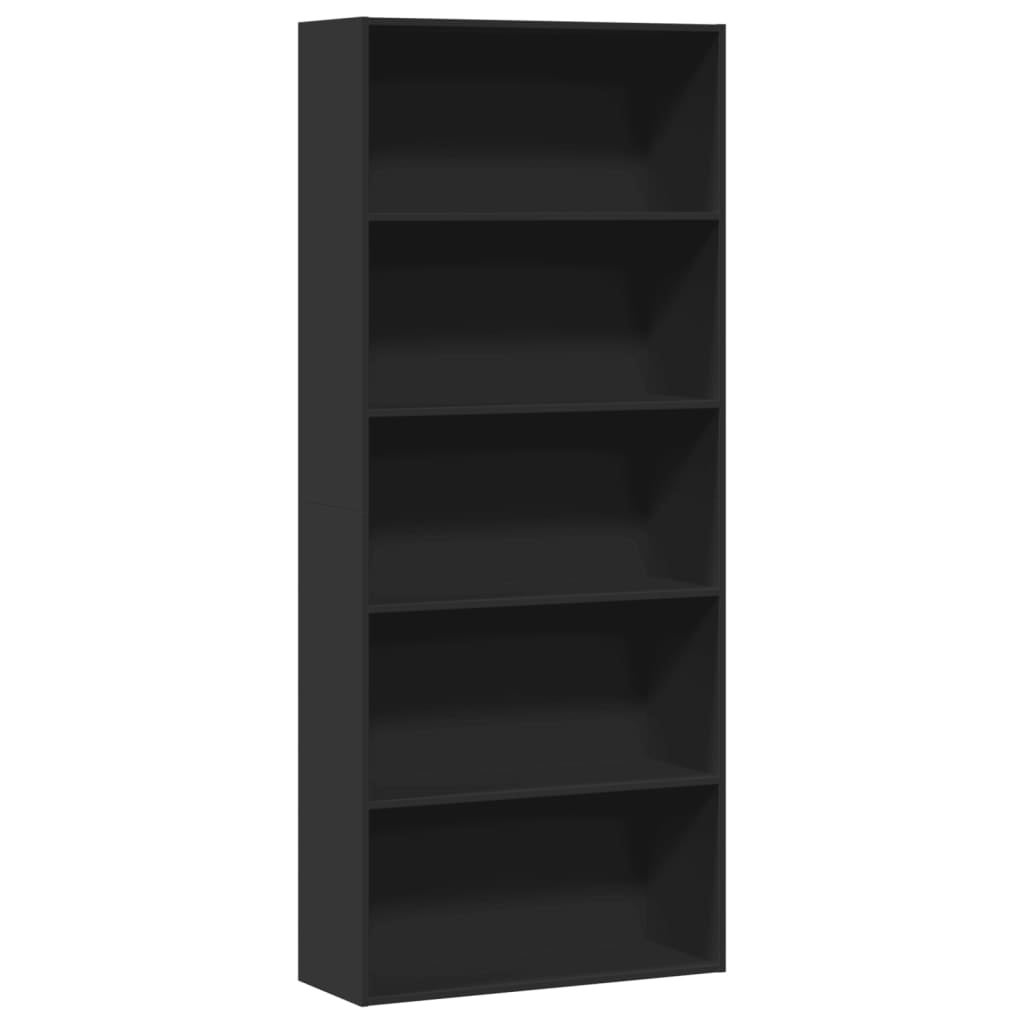 Libreria moderna per ufficio con scaffali aperti con 3 ripiani in legno