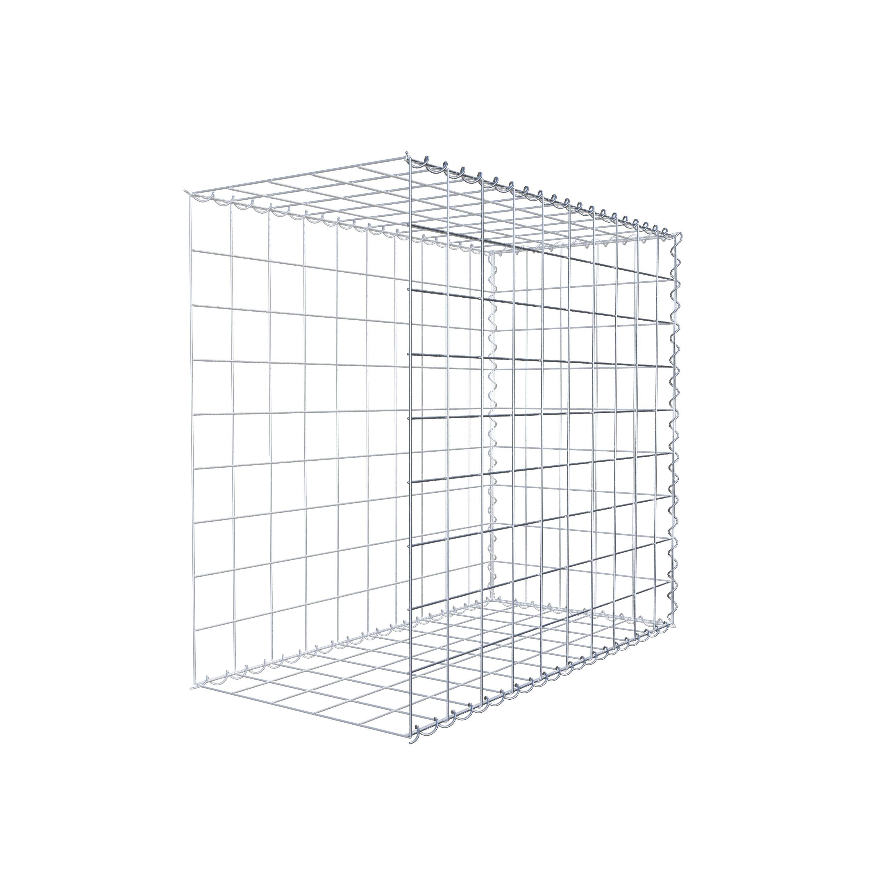 Gavión para alargar en acero galvanizado 100x90x50cm (LxAxP), malla 10 x 10cm, Espiral, sin rejilla frontal - 3
