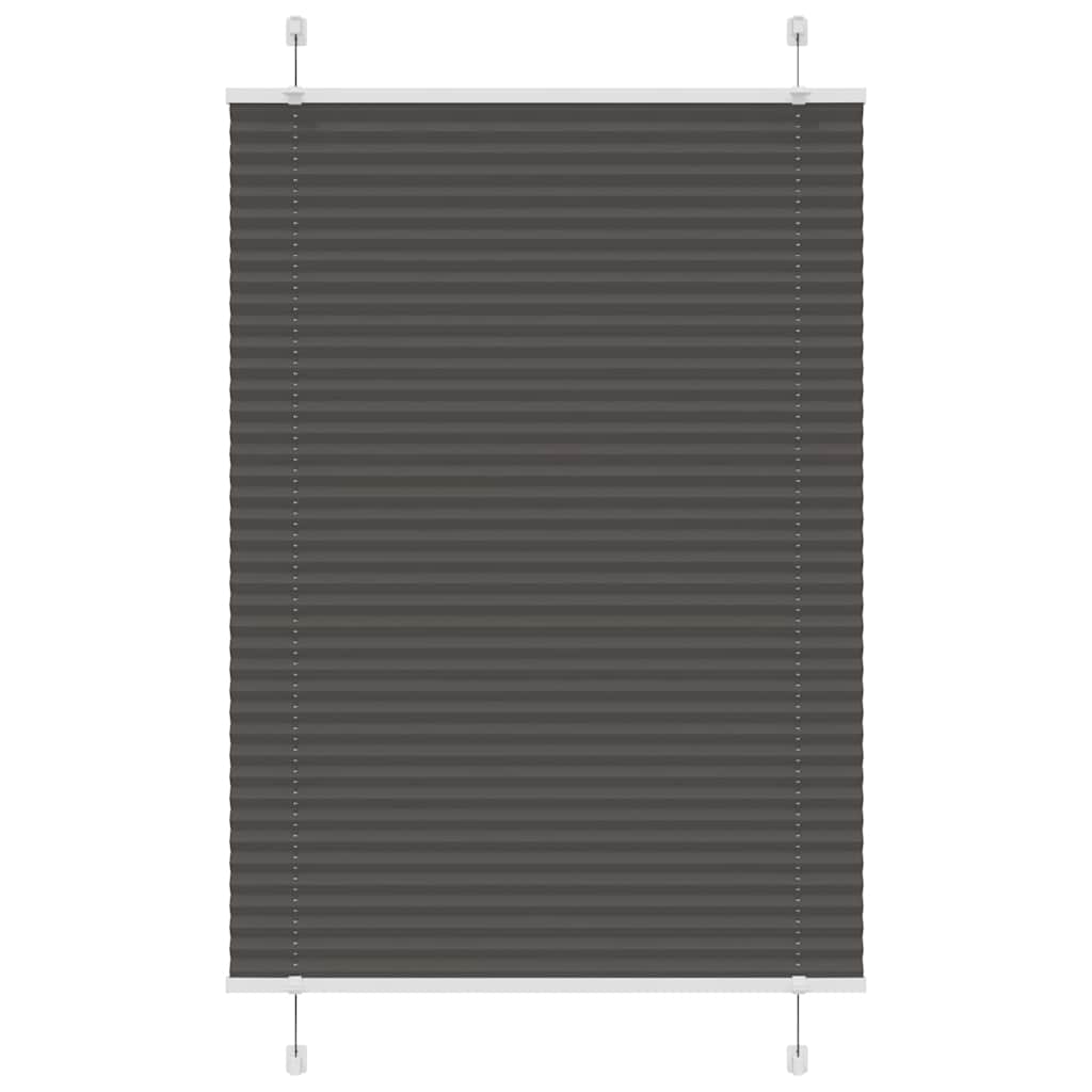Roleta plisowana czarna 95x100 cm Szerokość tkaniny 94,4 cm vidaXL