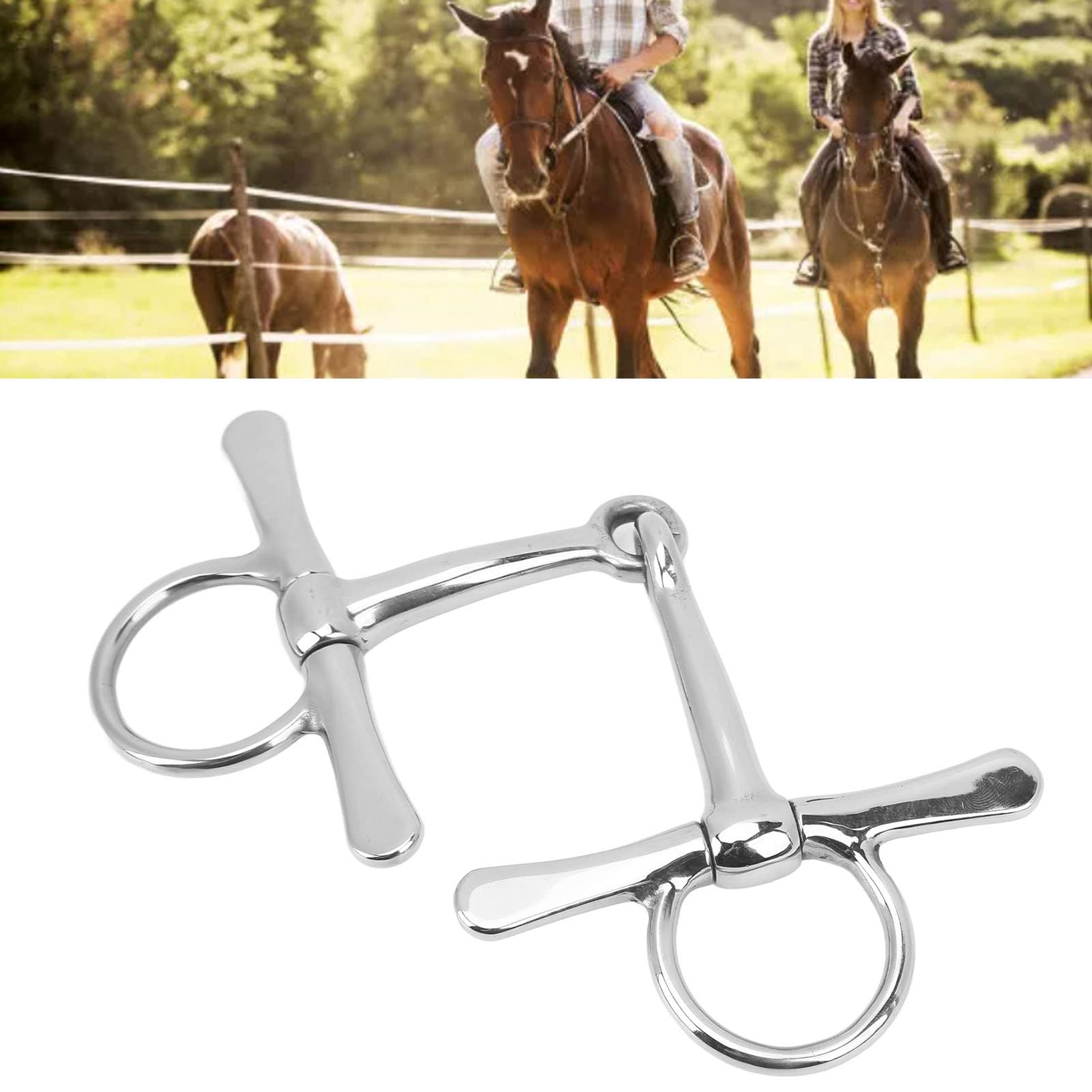 Mors De Bride à Joues Complètes Pour Cheval – 125 Mm – Acier Inoxydable – NEUF