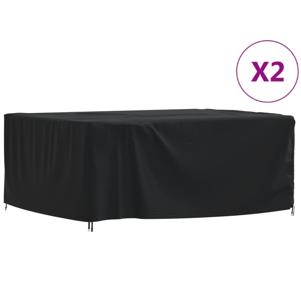 Housse De Table De Jardin Imperméable - Tissu Oxford 420D, Anti-UV | Format Rond 215x71 Cm | Protection Vent, Pluie, Poussière Pour Meubles Extérieurs