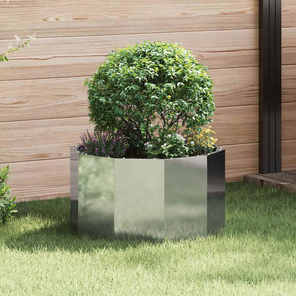 Jardini re Argent 60 X 60 X 35 Cm Acier Galvanis VidaXL Leroy Merlin jardini-re-argent-60-x-60-x-35-cm-acier-galvanis-vidaxl-leroy-merlin