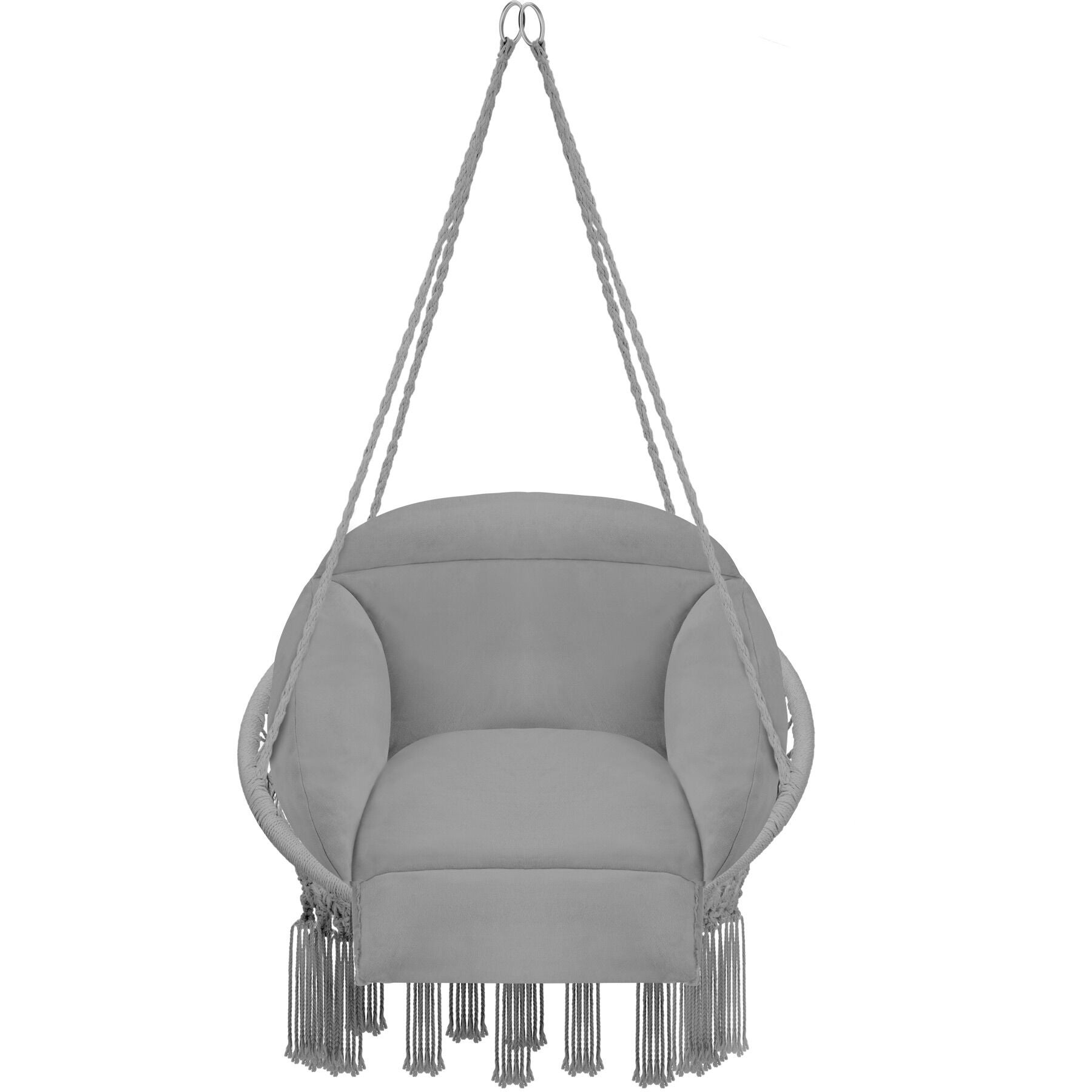 Tectake Fauteuil suspendu Samira - gris - 7