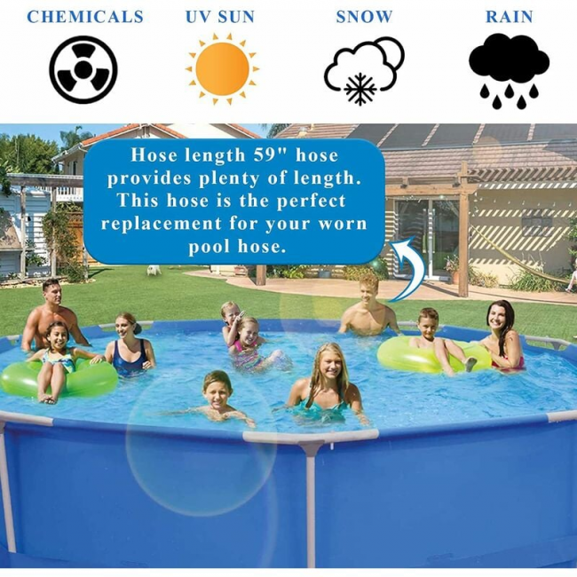 (2 pièces) Pour Intex piscine tuyau adaptateur tuyau de remplacement piscine tuyau filtre pompe raccords - 3