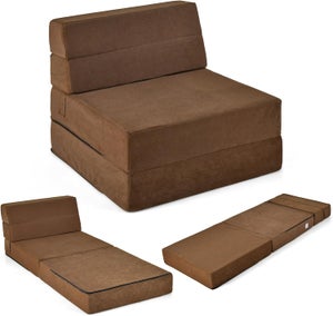 Matelas de jeunesse lit fauteuil futon pliable pliant - NATALIA SPZOO - gris - Mousse - Ferme