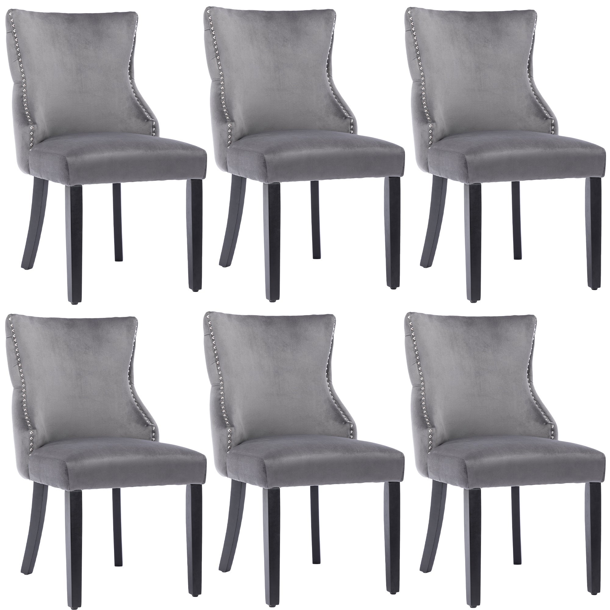 Table Rectangulaire Bois + 6 Chaises – Salle à Manger – Avec Rallonge