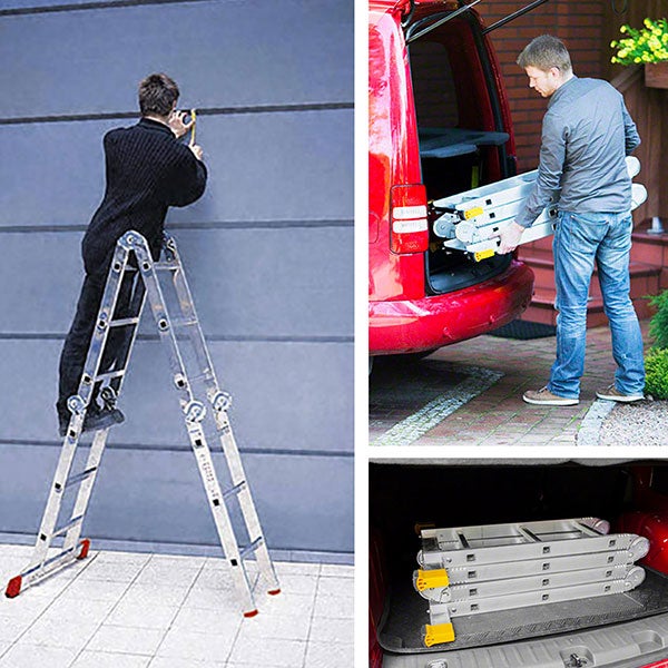 Echelle articulée avec plateau : longueur d'échelle 3.29m - 4410/P - 6