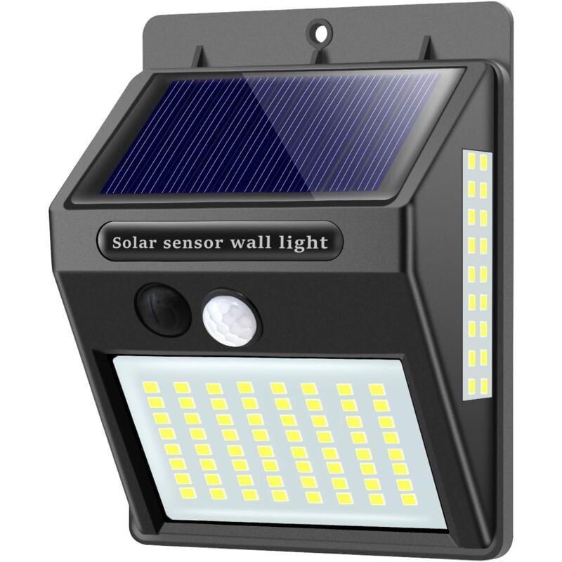 Lampy solarne zewnętrzne z czujnikiem ruchu, 100LED-1000Lumen zewnętrzne światło słoneczne 1200mAh wodoodporny kinkiet solarny