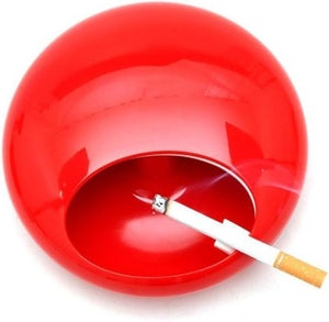 Posacenere Anti Fumo tatuato Rosso – Molto Grande Modello