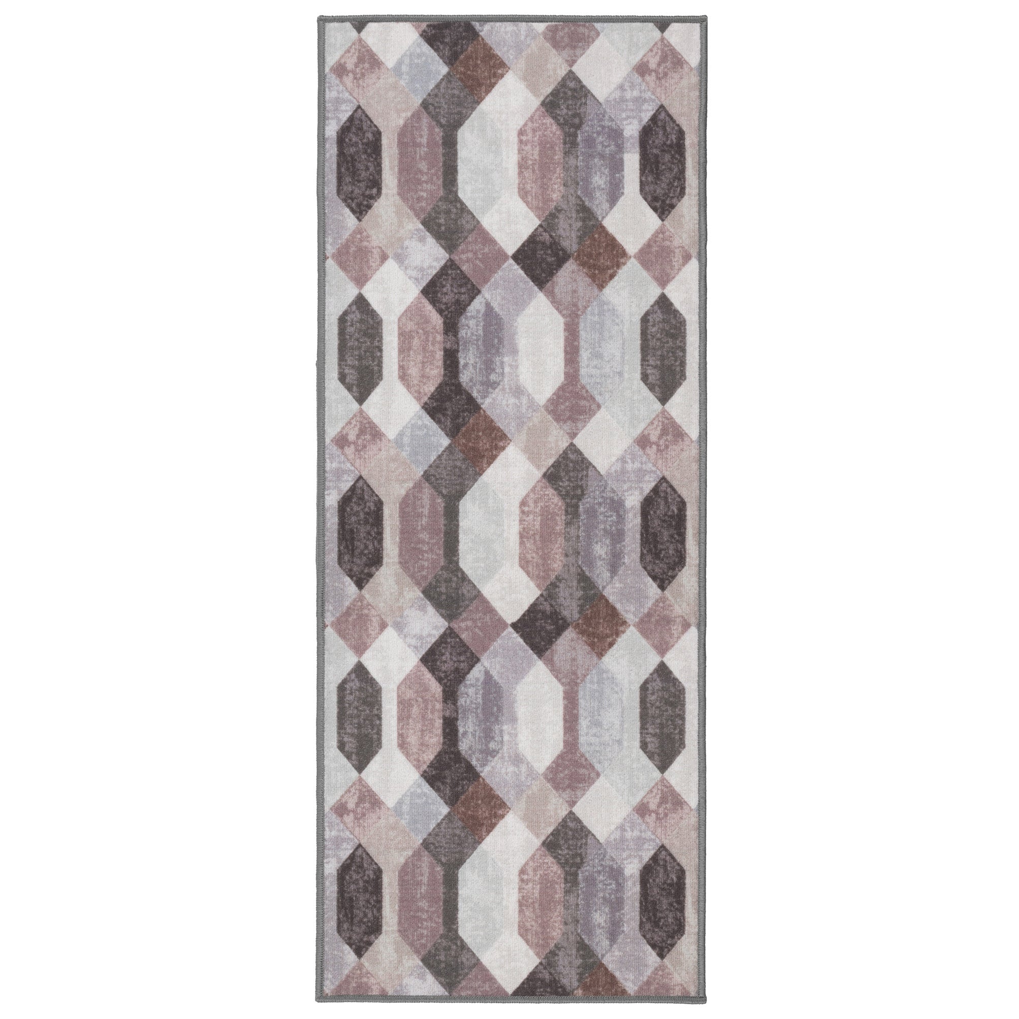 Chodnik antypoślizgowy Vita 80x200 cm Geometryczny wielokolorowy